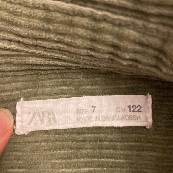 Corduroy shacket boys 7 Zara - Picture 2 of 5